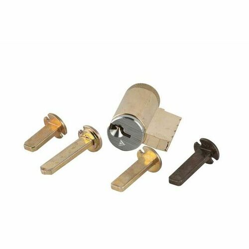 Schlage 40-100C125626 C125 Cylinder with Multiple Tailpieces, 0-Bitted, Satin Chrome Finish