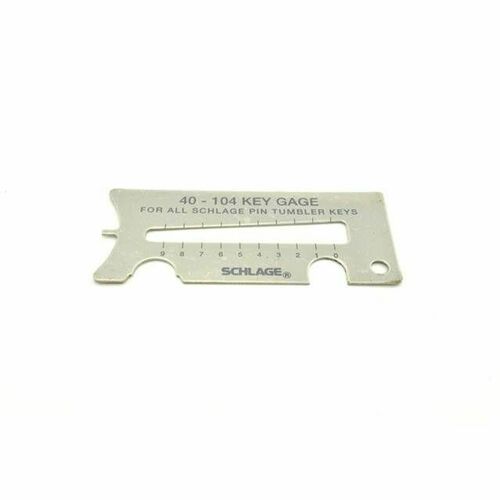 Schlage 40-104 Pin Tumbler Key Gauge