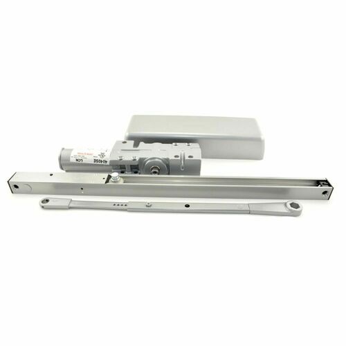 LCN 4040SE-STD-AL-120V Sentronic Adjustable Surface-Mounted Door Closer 120V AC/DC, Aluminum Finish