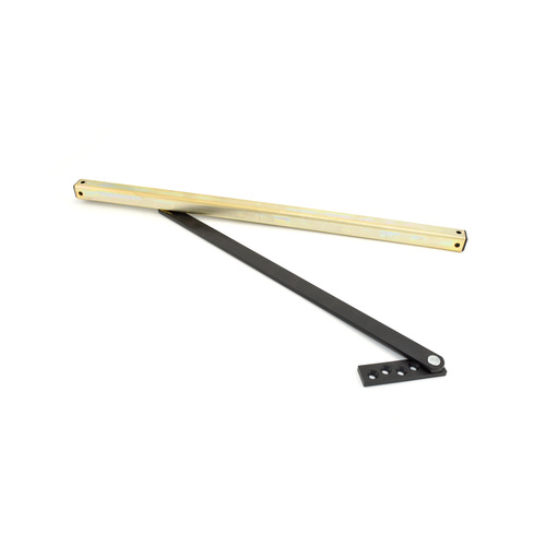 Glynn-Johnson 413SSPBLK Medium Duty Concealed Overhead Stop, Size 3, Black Finish