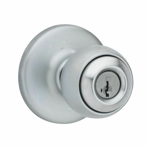 Kwikset 450P-26DS Polo SmartKey Storeroom Lock with 6AL Latch RCS Strike, Satin Chrome