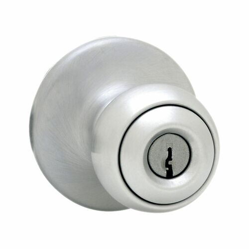 Kwikset 450P-26D Polo Storeroom Lockset with 6AL Latch RCS Strike, Satin Chrome Finish
