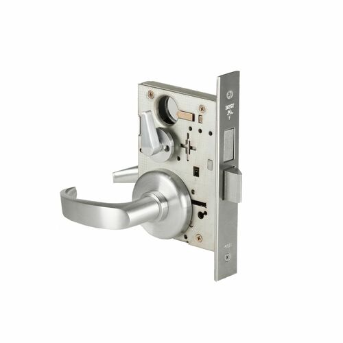 Best 45H0L14H626RH 14 Lever Mortise Privacy Lock, Right Hand, Satin Chrome Finish