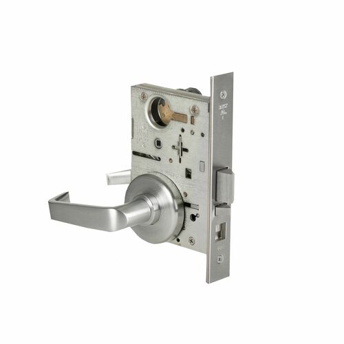 Best 45H7A15H626RH Mortise Lock Office 15 Lever H Rose RH 7 Pin Housing Less Core Satin Chrome