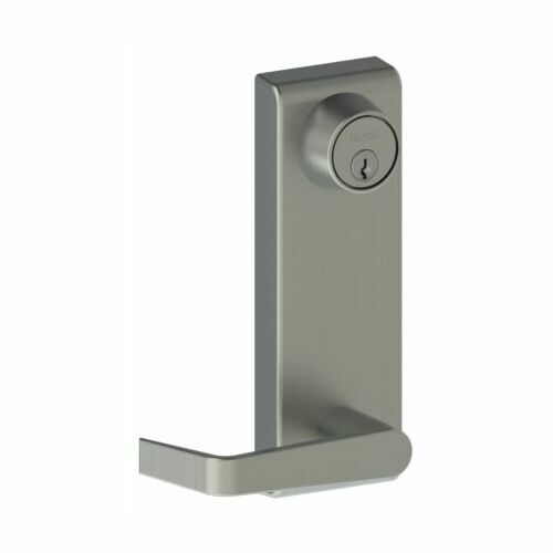 Hager 47CEWTNALMLH Left-Hand Cylinder Escutcheon Trim for Exit Device, Aluminum Finish