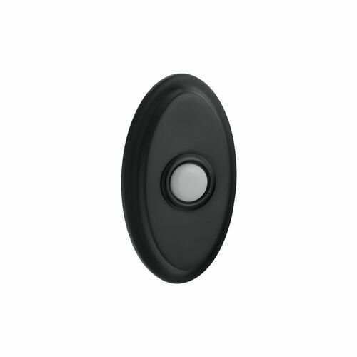 Baldwin 4861102 Oval Bell Button - Oil Rubbed Bronze Finish