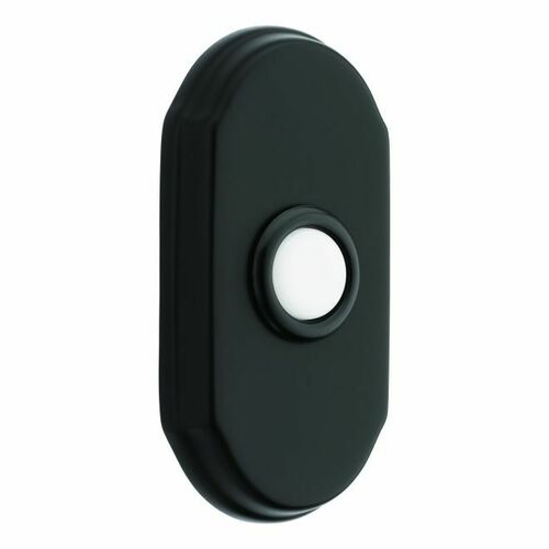 Baldwin 4862190 Arch Satin Black Bell Button