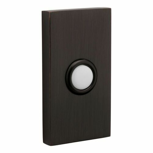 Baldwin 4863112 Contemporary Bell Button - Venetian Bronze Finish