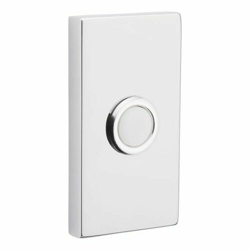 Baldwin 4863260 Contemporary Bright Chrome Bell Button