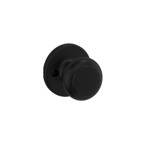 Kwikset 488CV-514 Cove Knob Half Dummy Lock - Matte Black Finish