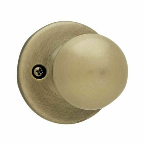 Kwikset 488P-5 Polo Half Dummy Knob Lock - Antique Brass Finish