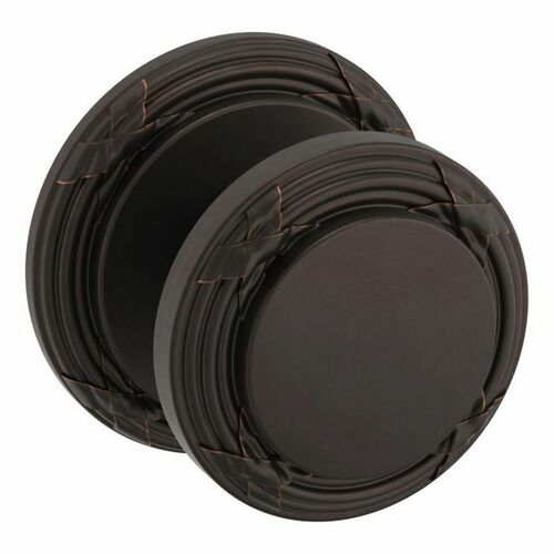 Baldwin 5013112IDM 5013 Knob with 5021 Rose Half Dummy Lock - Venetian Bronze Finish