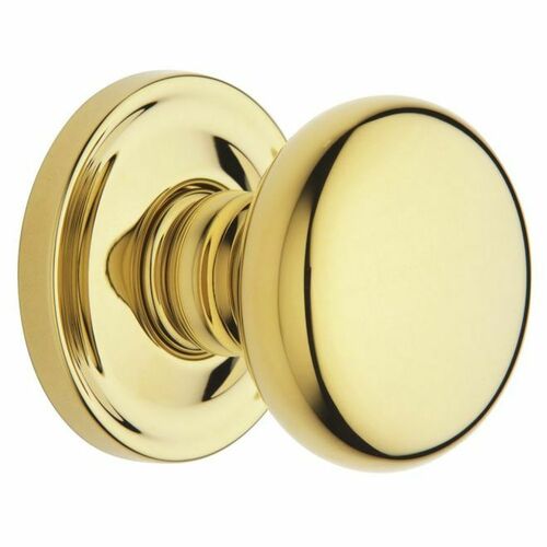 Baldwin 5015003IDM 5015 Dummy Knob with 5048 Rose, Lifetime Brass Finish