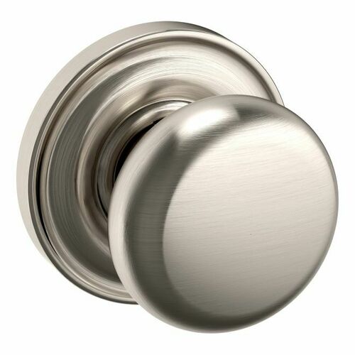 Baldwin 5015056IDM 5015 Classic Knob 5048 Rose Half Dummy Lock - Satin Nickel Finish