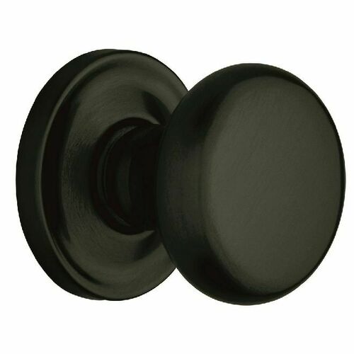 Baldwin 5015190PRIV Privacy 5015 Lockset with 5148 Rose, Satin Black Finish