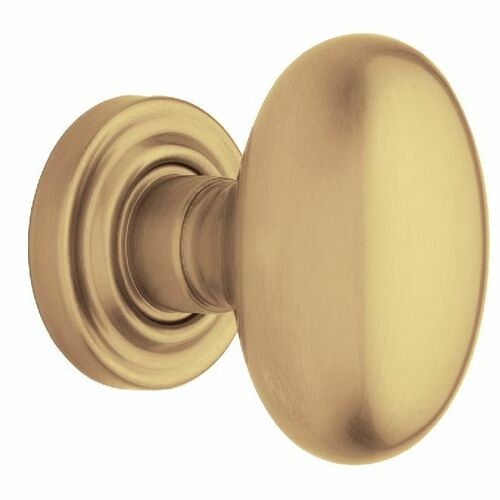 Baldwin 5025033PASS Passage Set 5025 with 5048 Rose, Vintage Brass Finish