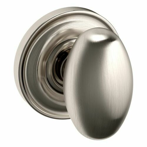 Baldwin 5025056IDM 5025 Knob with 5048 Rose Half Dummy Lock, Satin Nickel Finish