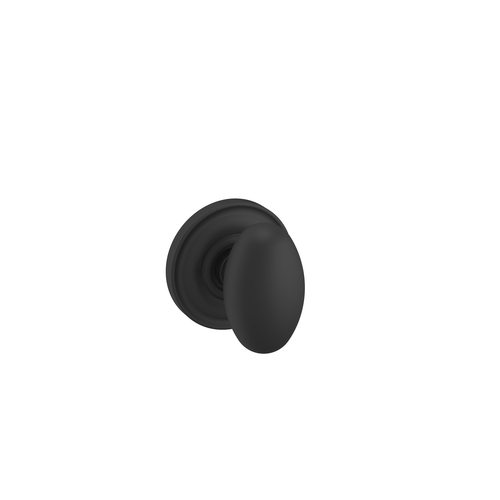 Baldwin 5025190IDM Single Dummy 5025 with 5048 Rose, Satin Black Finish