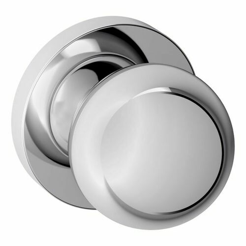 Baldwin 5041260IDM 5041 Knob with 5046 Rose Half Dummy Lock - Bright Chrome Finish