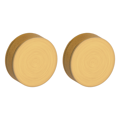 Baldwin 5054044MR 5054 Knurled Knob, Less Rose, Lifetime Satin Brass Finish