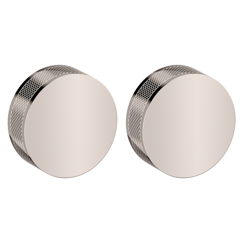 Baldwin 5054055MR 5054 Knurled Knob, No Rose, Lifetime Bright Nickel Finish