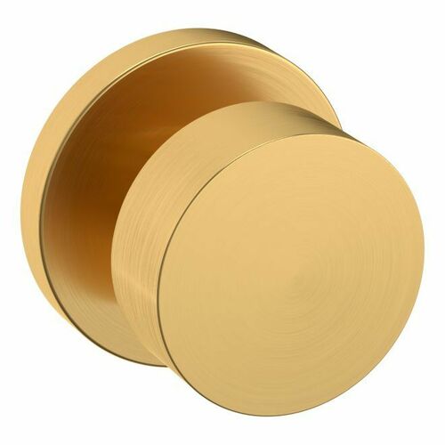 Baldwin 5055044IDM 5055 Knob with 5046 Rose Half Dummy Lock - Satin Brass Finish