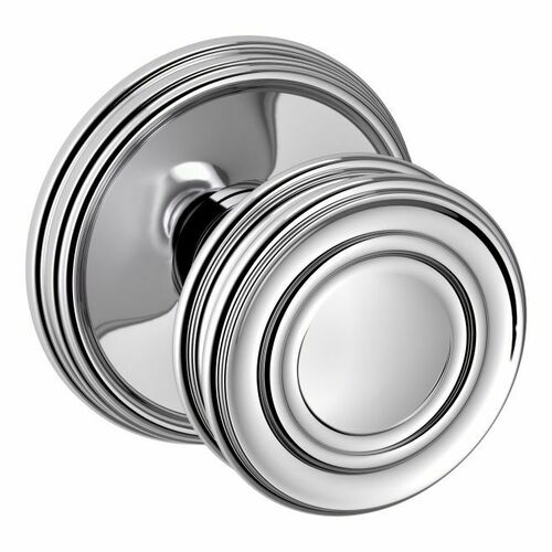 Baldwin 5066260IDM 5066 Knob with 5078 Rose Half Dummy Lock - Bright Chrome Finish