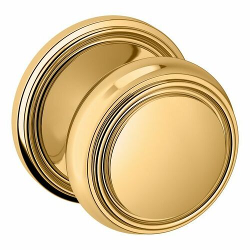 Baldwin 5068003IDM 5068 Knob with 5070 Rose Half Dummy Lock - Lifetime Brass Finish