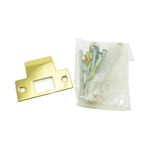Baldwin 5399030C Thick Door Emergency Egress Handle Set - Bright Brass Finish