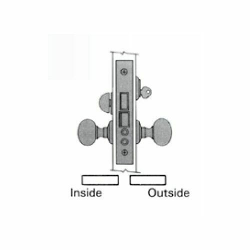 Baldwin 6001190L Left Hand Entry Knob 2-3/4