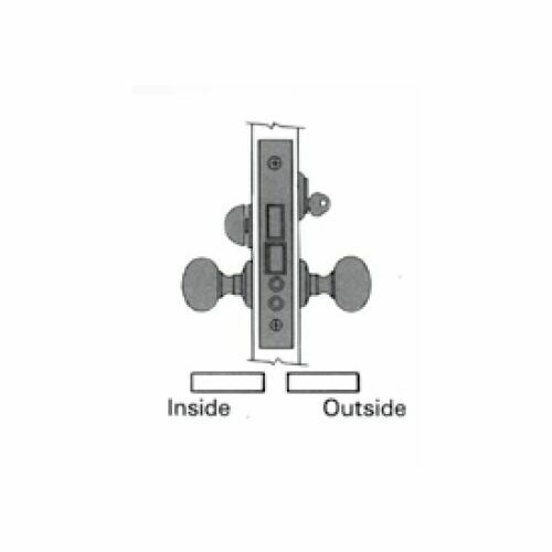 Baldwin 6075056R Right Hand Emergency Egress Knob, 2-3/4