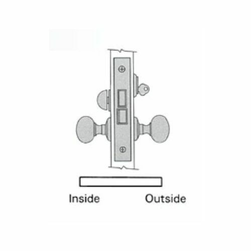 Baldwin 6310190L Left Hand Entry/Storeroom Knob, 2.5