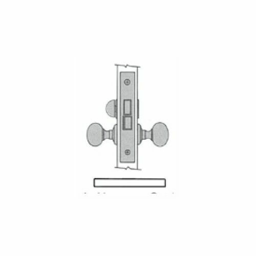 Baldwin 6315003L Left Hand Bed/Bath Mortise Lock Body, 2-1/2