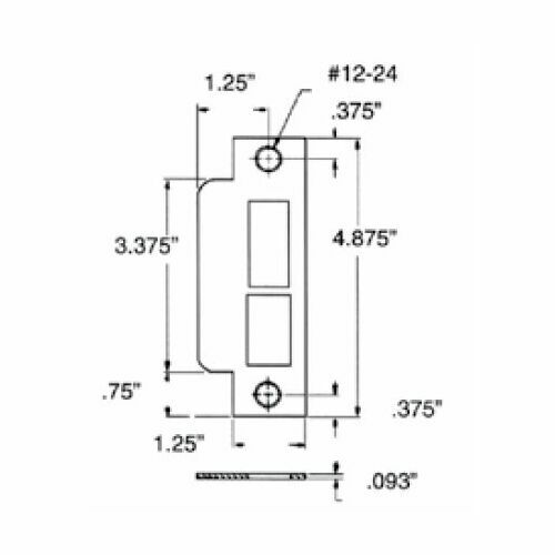Baldwin 6340056L Left Hand Latch Deadbolt ASA Strike, Satin Nickel Finish
