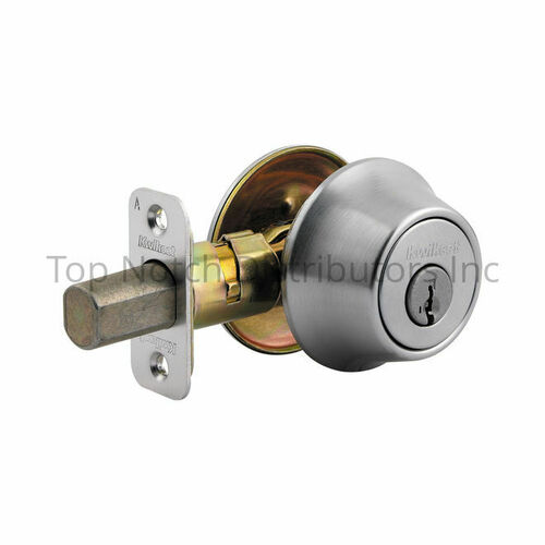 Kwikset 660-26DSV1 SmartKey Single Cylinder Deadbolt with Satin Chrome Finish and RCAL Latch