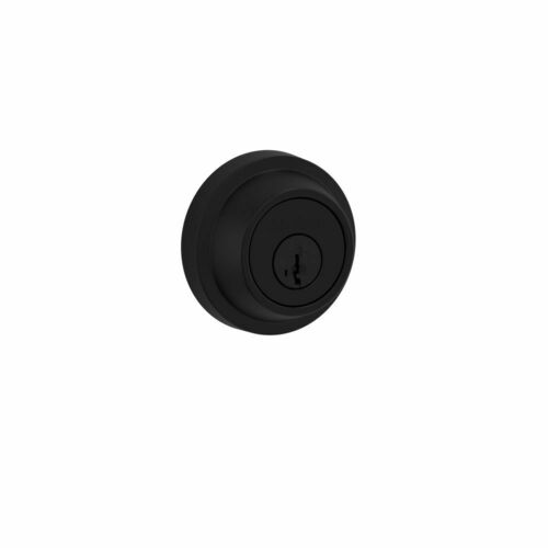 Kwikset 660RDT-514S.DS SmartKey Single Cylinder Deadbolt with RCAL Latch Dual RCS, Matte Black