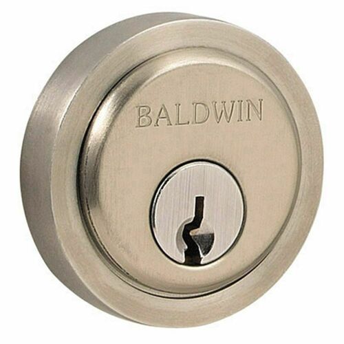 Baldwin 6738056 Contemporary Round Cylinder Collar, Satin Nickel Finish, 1-3/4