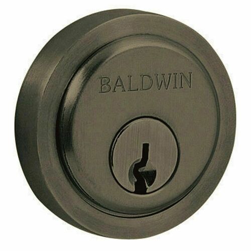 Baldwin 6738190 Contemporary Round Cylinder Collar - Satin Black Finish, 1-3/4