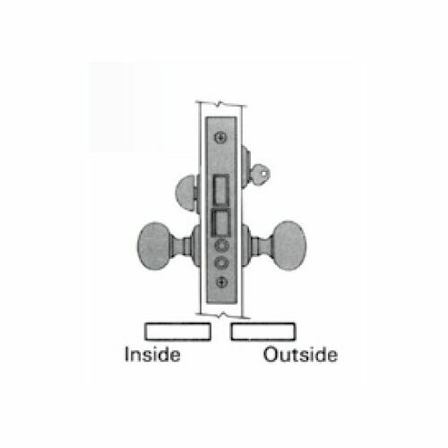 Baldwin 6800190R Right Hand Apartment Lever Mortise Lock Body, Satin Black, 1-1/2