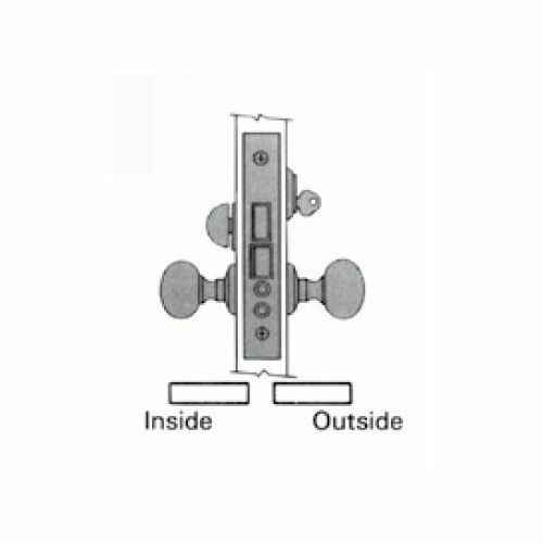 Baldwin 6802003R Right Hand Apartment Lever Mortise Lock Body, 2