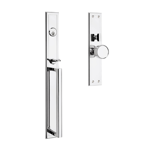 Baldwin 6946260ENTR Hollywood Hills Single Cylinder Entry Mortise Lock Trim - Bright Chrome