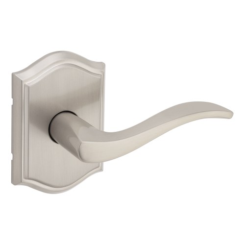 Kwikset 720SELART-15 Sedona Lever Capetown Rose Passage Lock, Satin Nickel, 6AL Latch