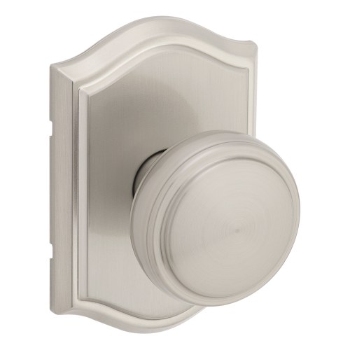 Kwikset 720SOKART-15 Sora Knob with Capetown Rose Passage Lock, Satin Nickel Finish