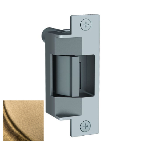 HES 7327524D606 75 24VDC Electric Strike Satin Brass Finish