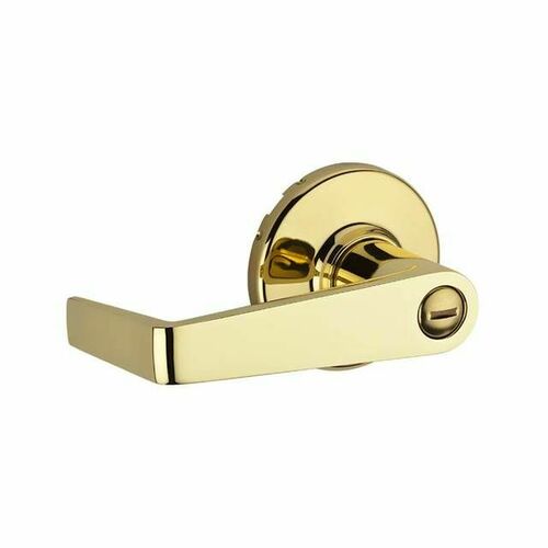 Kwikset 733KNL-3 Kingston Light Commercial Privacy Door Lock, Brass Finish, RCAL Latch