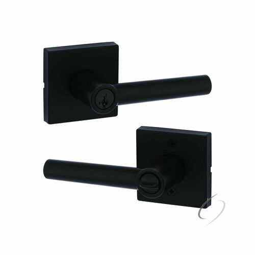 Kwikset 740MILSQT-514S Milan Lever Entry Lock with SmartKey, 6AL Latch, RCS Strike, Matte Black