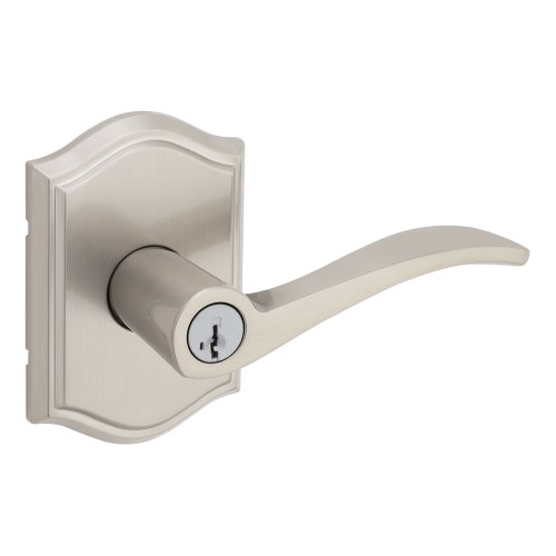 Kwikset 740SELART-15S Sedona Lever Capetown Rose SmartKey Entry Lock, Satin Nickel Finish