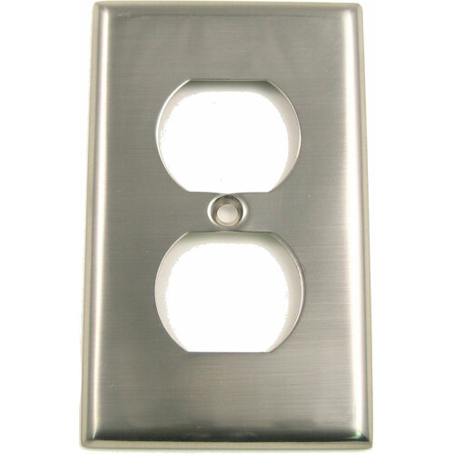 Rusticware 783SN Satin Nickel Single Outlet Switch Plate