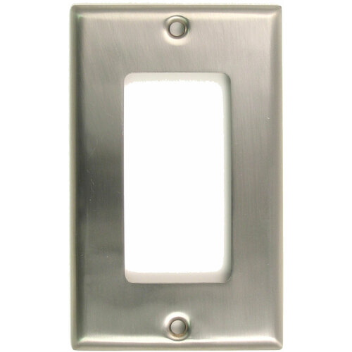 Rusticware 784SN Satin Nickel Single Rocker Switch Plate