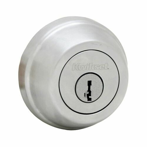 Kwikset 785-26DS.STRKP Double Cylinder SmartKey Deadbolt with 6AL Latch STRKP Strikes, Satin Chrome
